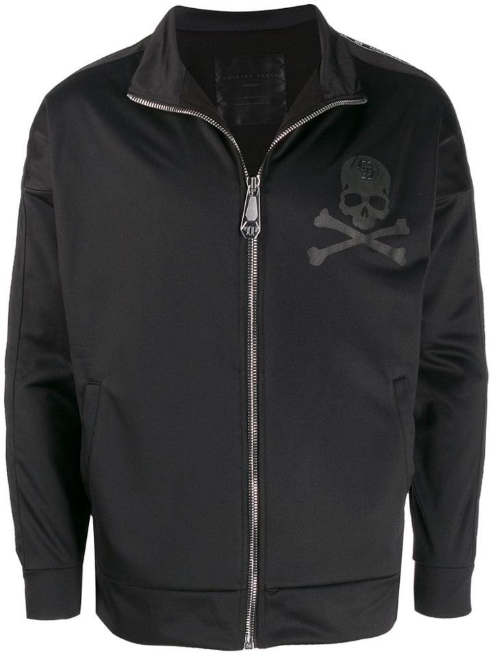 Philipp Plein Skull Print Track Jacket - Black