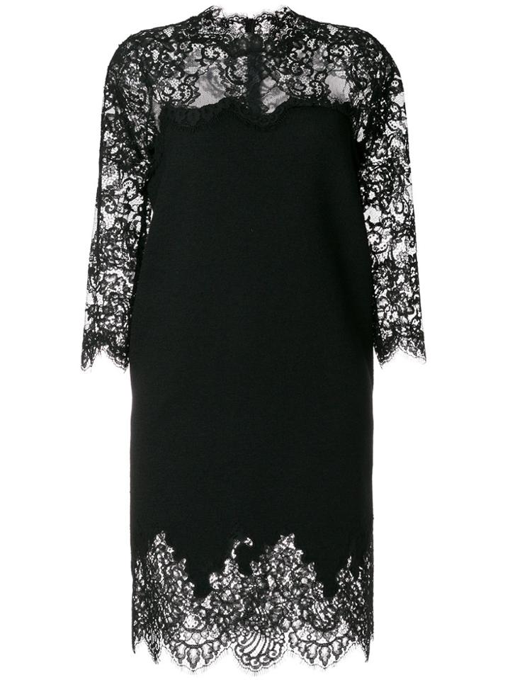 Ermanno Scervino Slim Laced Dress - Black