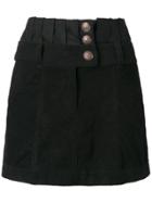 Andrea Bogosian Suede Skirt - Black