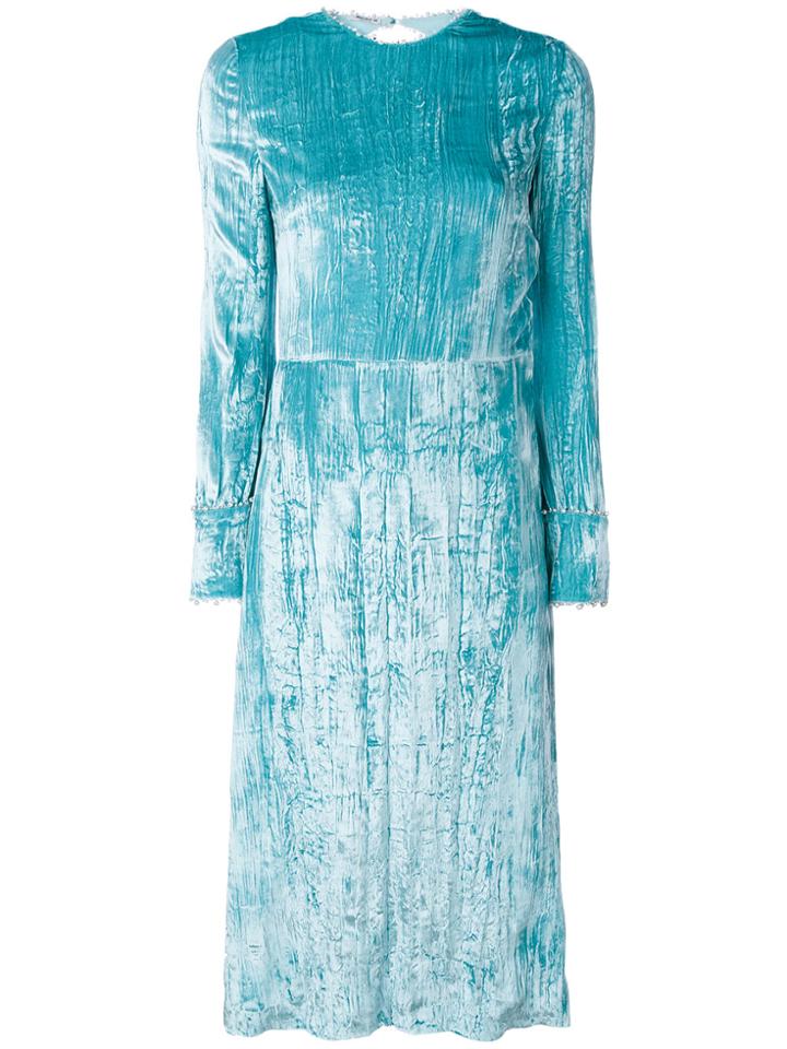 Miu Miu Fit And Flare Dress - Blue