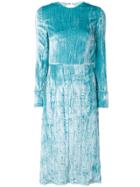 Miu Miu Fit And Flare Dress - Blue