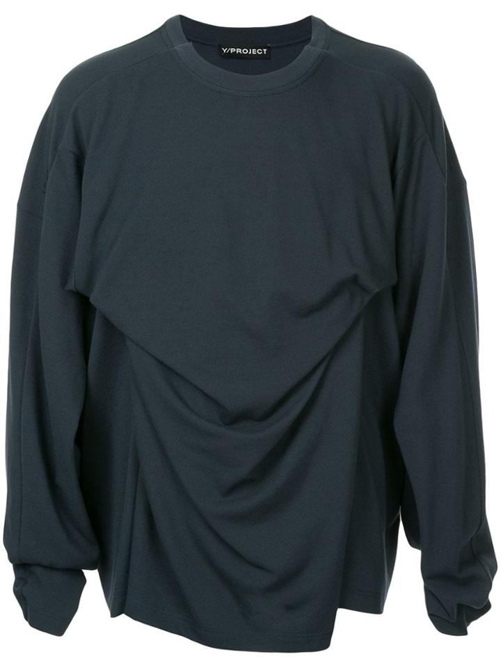 Y / Project Fixed Ls Double T-shirt - Blue