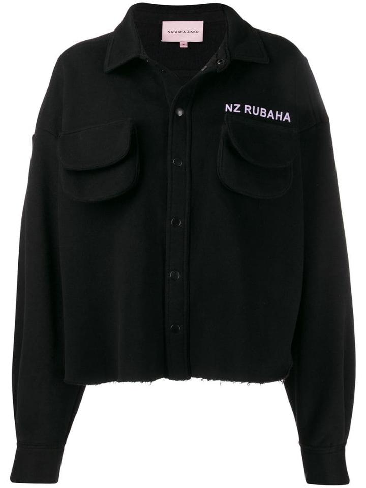 Natasha Zinko Oversized Shirt Jacket - Black
