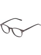Lesca Circle Frame Glasses - Black