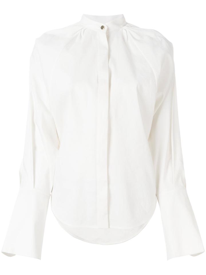 Petar Petrov Band Collar Shirt - White