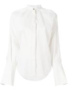 Petar Petrov Band Collar Shirt - White