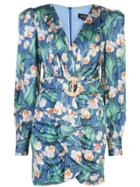 Patbo Draped Front Dress - Blue