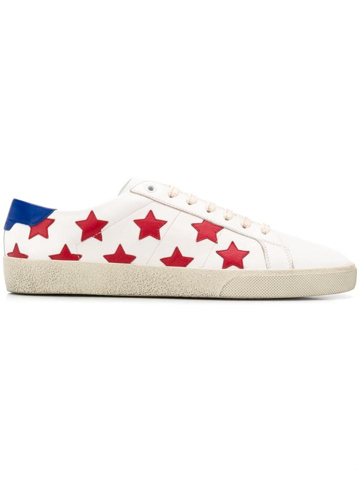 Saint Laurent Court Sneakers - White