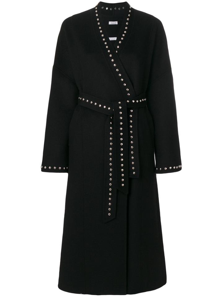 P.a.r.o.s.h. Studded Belted Cardi-coat - Black