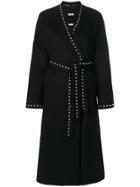 P.a.r.o.s.h. Studded Belted Cardi-coat - Black