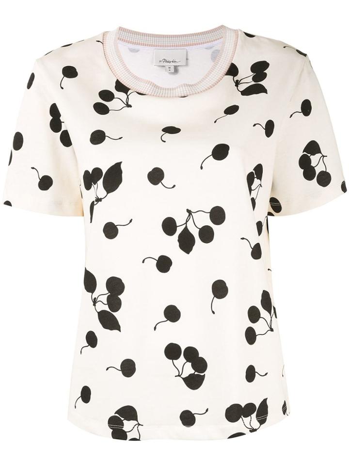 3.1 Phillip Lim Cherry Print T-shirt - Yellow