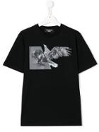 Neil Barrett Kids Teen Hybrid N 23 T-shirt - Black