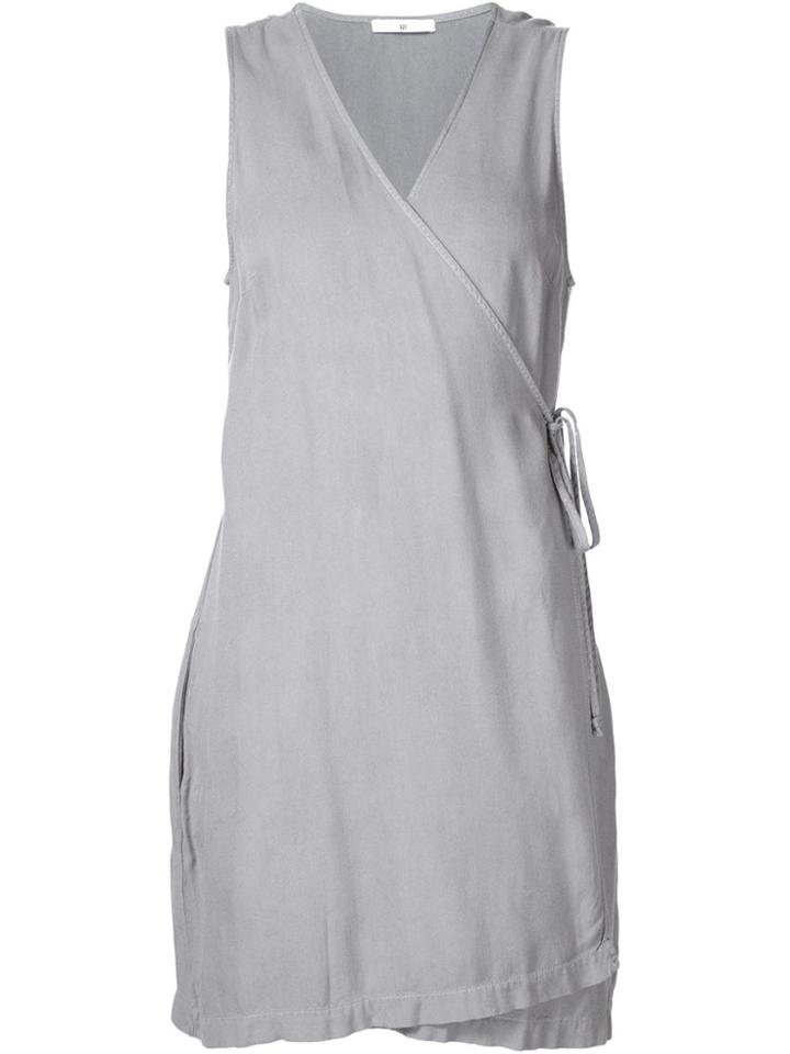 321 Mini Wrap Dress - Grey