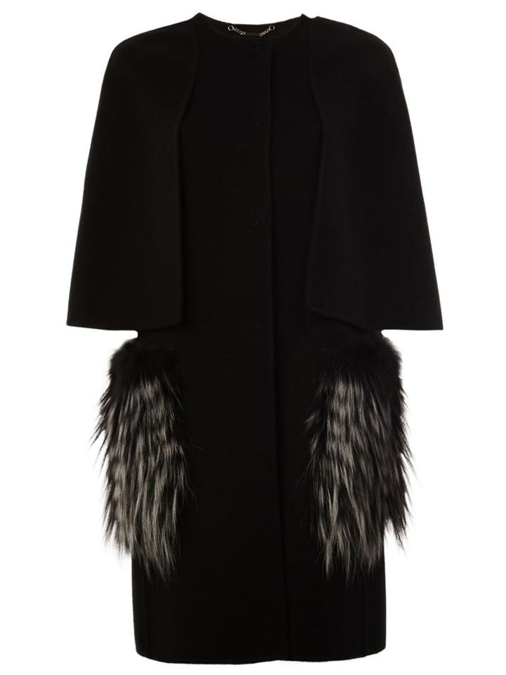 Fendi Fox Fur Pocket Coat