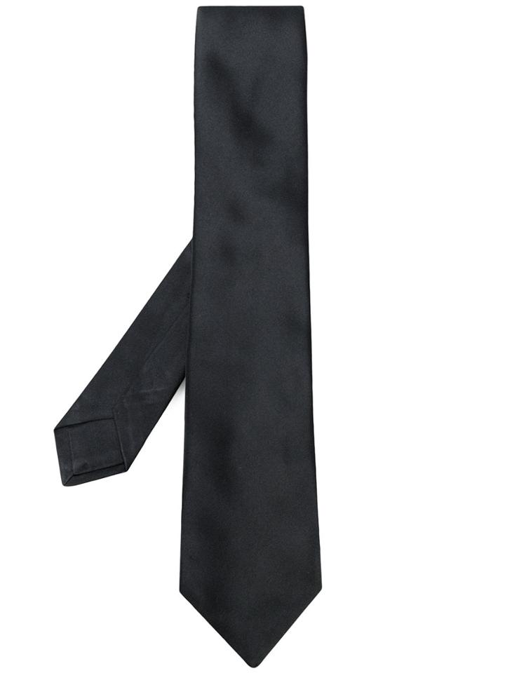 Kiton Classic Tie - Black