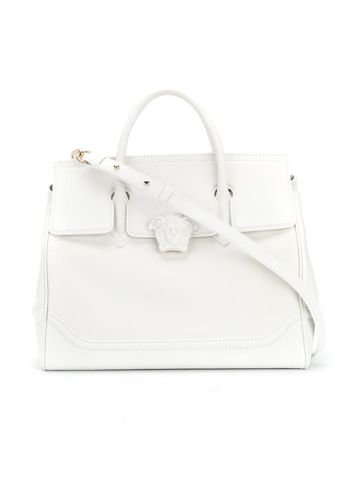 Versace Medusa Empire Tote - White
