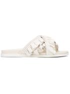 Simone Rocha Crisscross Strap Sandals - White