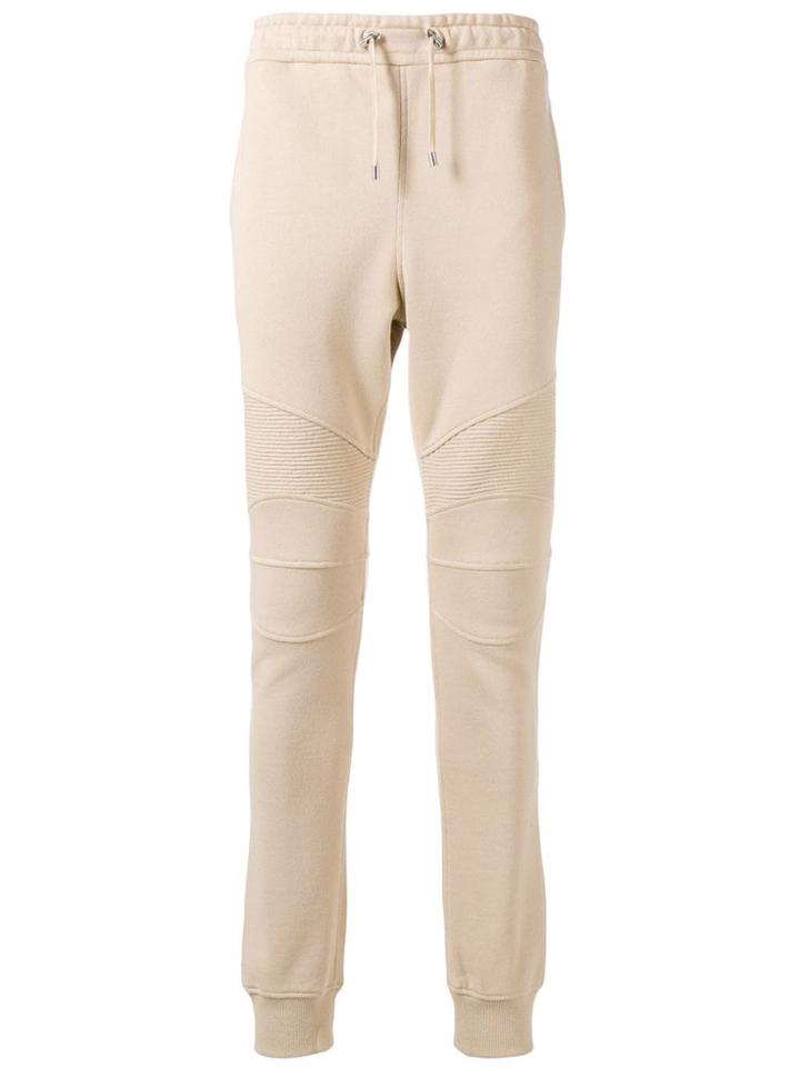 Balmain Biker Track Pants - Neutrals