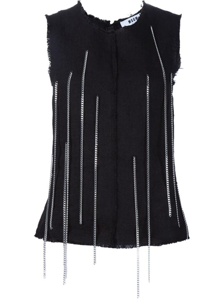 Msgm Metal Detail Top