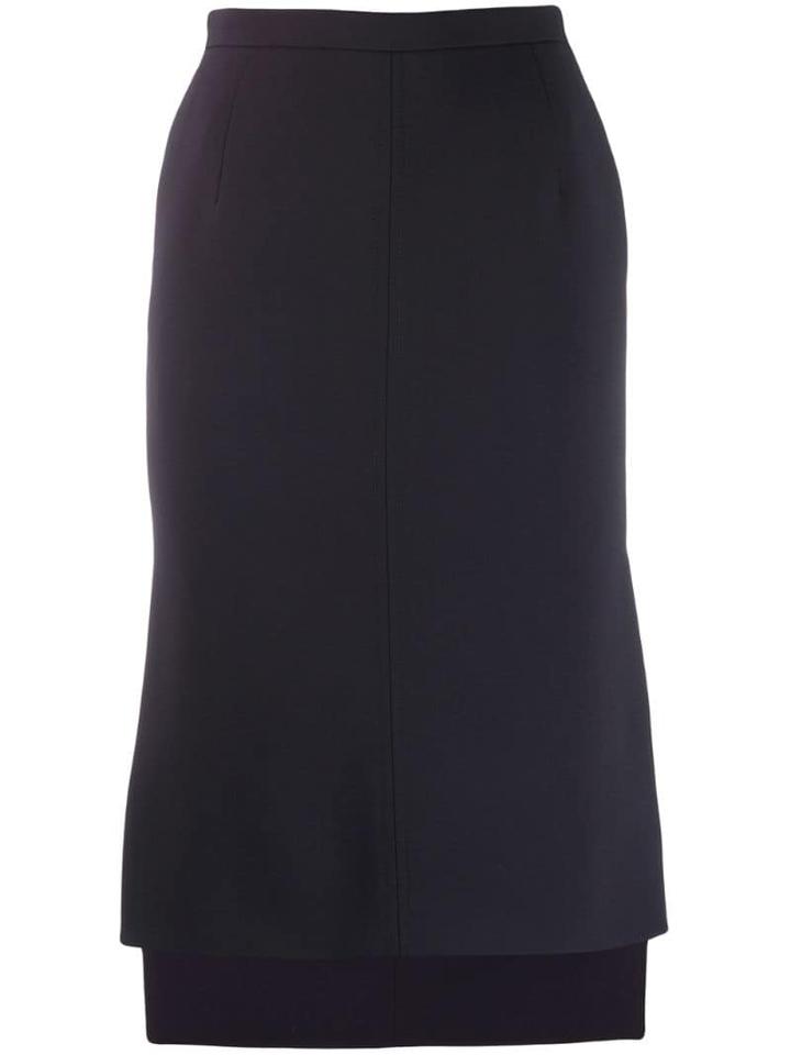 Nº21 Step-hem Skirt - Blue