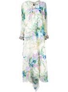 Richard Quinn Oversized Floral Maxi Dress - Green
