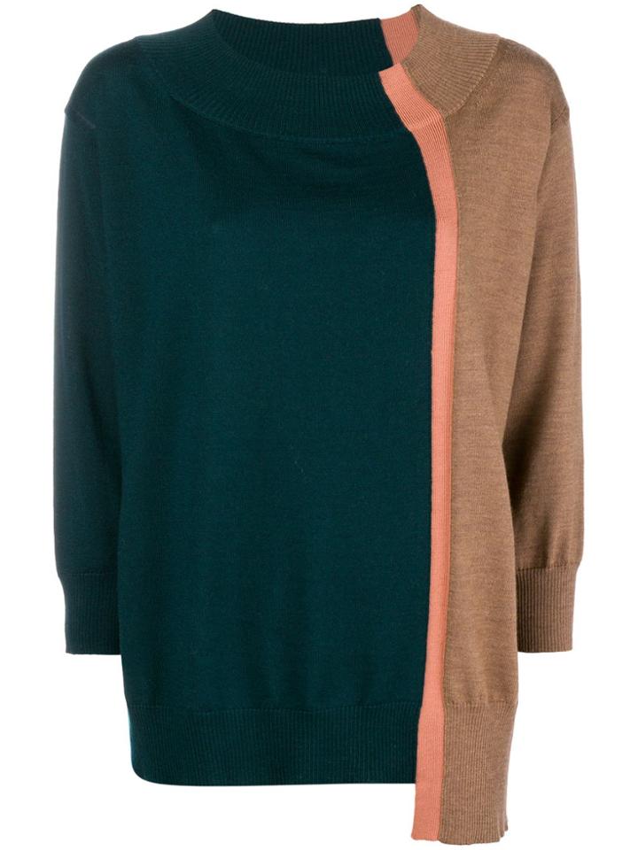 Antonio Marras Asymmetric Hem Jumper - Green