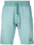 Cp Company Logo Track Shorts - Green