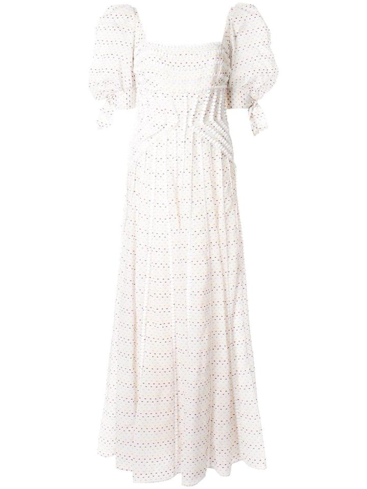Rachel Gilbert Loni Puff Sleeve Dress - White