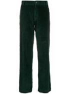 Cotélac Corduroy Straight-leg Trousers - Green