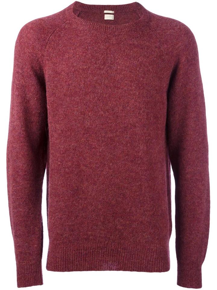 Massimo Alba 'stipe' Jumper, Men's, Size: Large, Pink/purple, Polyamide/alpaca