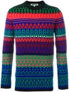 Mcq Alexander Mcqueen Fair Isle Knit Jumper, Men's, Size: Medium, Polyamide/wool