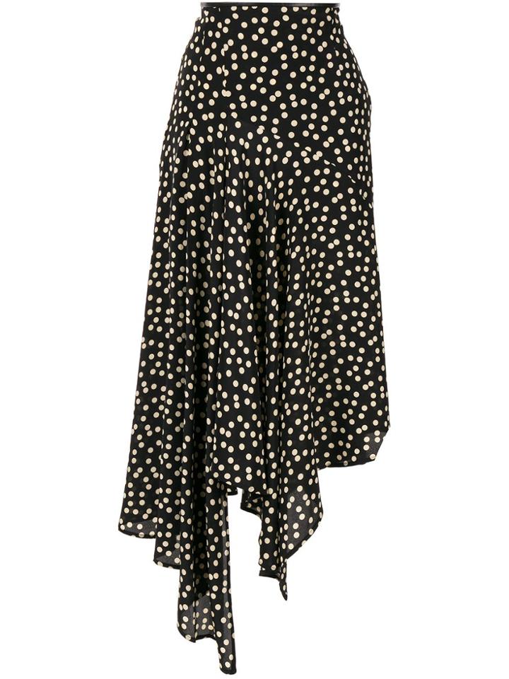 Petar Petrov Asymmetric Panelled Skirt - Black