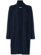 Vince - Long Cardigan - Women - Cashmere - M, Blue, Cashmere