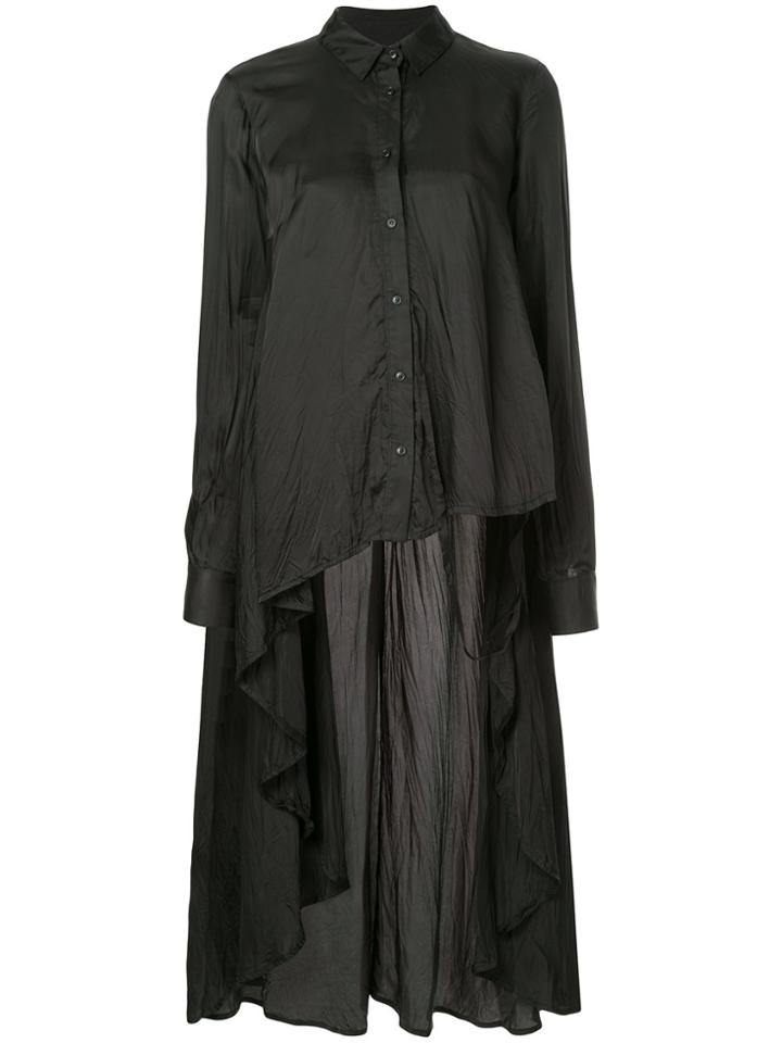 Taylor Washed Stadium Shirt - Black