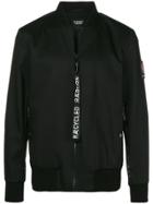 Raeburn Mesh Panel Bomber Jacket - Black