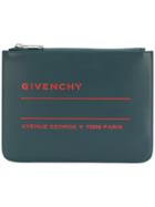 Givenchy Logo Clutch Bag - Blue