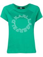 Karl Lagerfeld Circle Logo T-shirt - Green