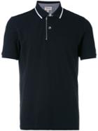 Armani Collezioni - Contrast Trim Polo Shirt - Men - Cotton/spandex/elastane - S, Black, Cotton/spandex/elastane