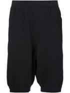 11 By Boris Bidjan Saberi 3d Knit Hole Shorts, Men's, Size: Large, Black, Cotton