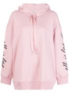 Stella Mccartney All Is Love Embroidered Hoodie - Pink