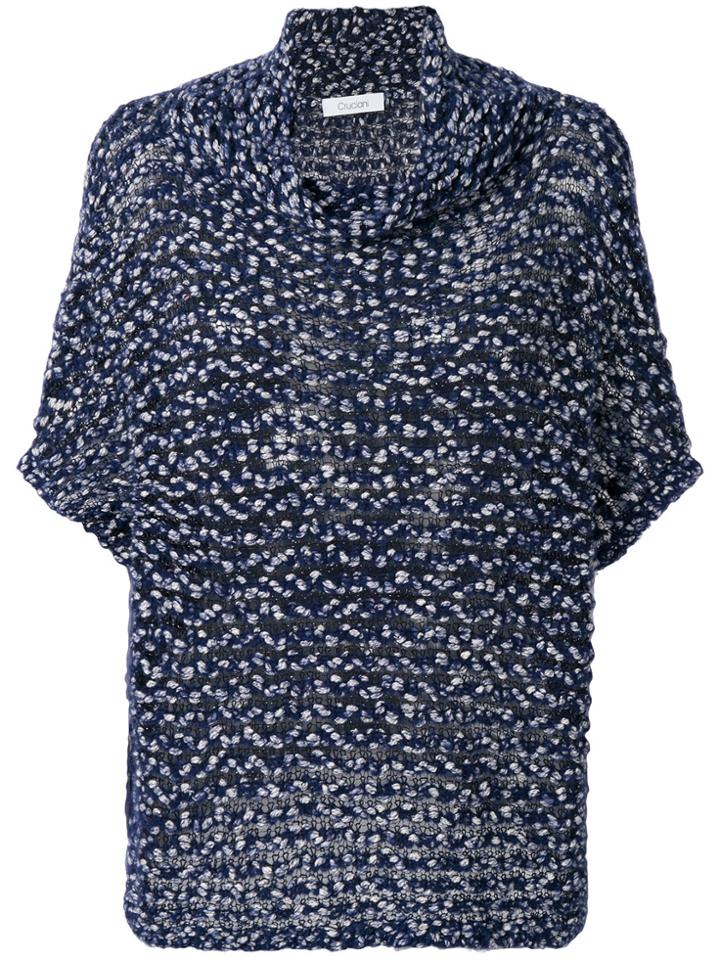 Cruciani Classic Knitted Top - Blue