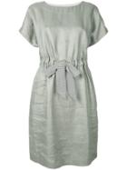 Emporio Armani Drawstring Waist Dress - Grey
