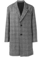 Ami Alexandre Mattiussi Plaid Notched Lapel Coat