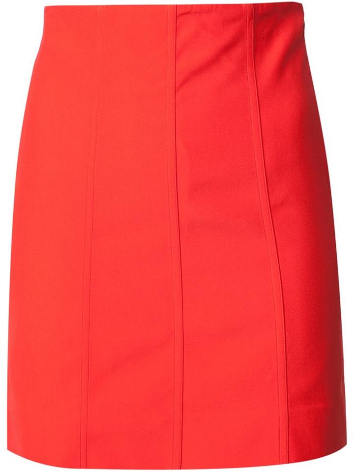 Y / Project Multi Panel Skirt, Women's, Size: 38, Red, Acetate/viscose