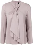 Giorgio Armani Pussy Bow Blouse - Pink