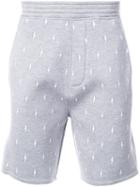 Neil Barrett 'thunder' Shorts, Men's, Size: Xs, Grey, Cotton/polyester
