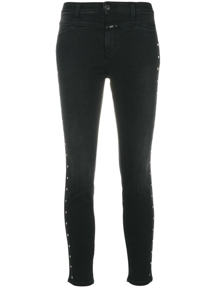 Closed Stitch Detail Skinny Jeans - Black