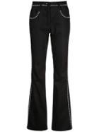 Giambattista Valli Stud Embellished Flared Trousers - Black