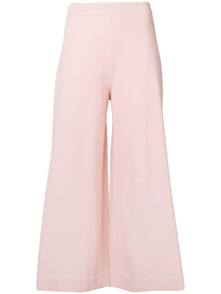 D.exterior Wide-leg Trousers - Pink