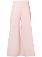 D.exterior Wide-leg Trousers - Pink